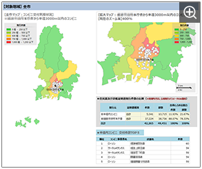 コンビニ交付利距離検索